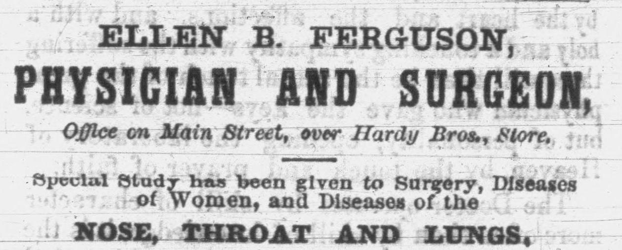 An advertisement by from the 1882-07-15 issue of the Woman's Exponent